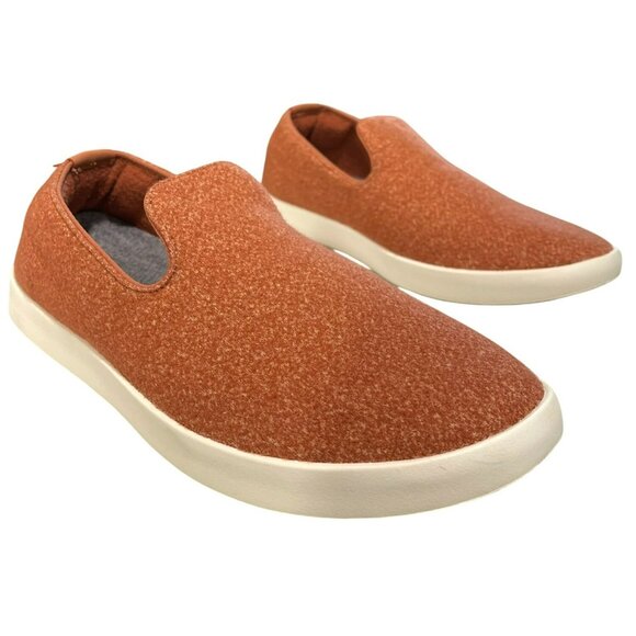 Allbirds Mens Wool Lounger Diablo Slip-On Shoes Size 12 Rust/White